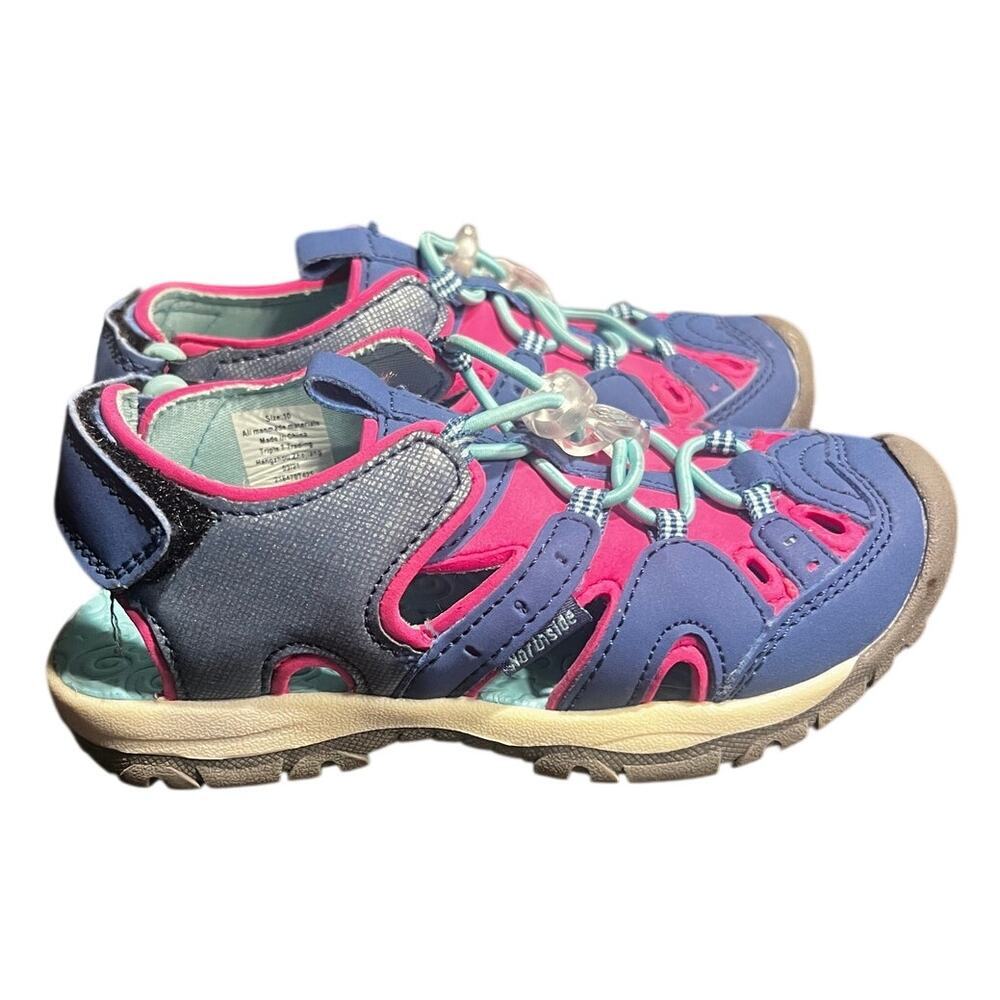 Northside Sandals Water Shoes Girls Size 10 Elastic Bungee Closure Velcro